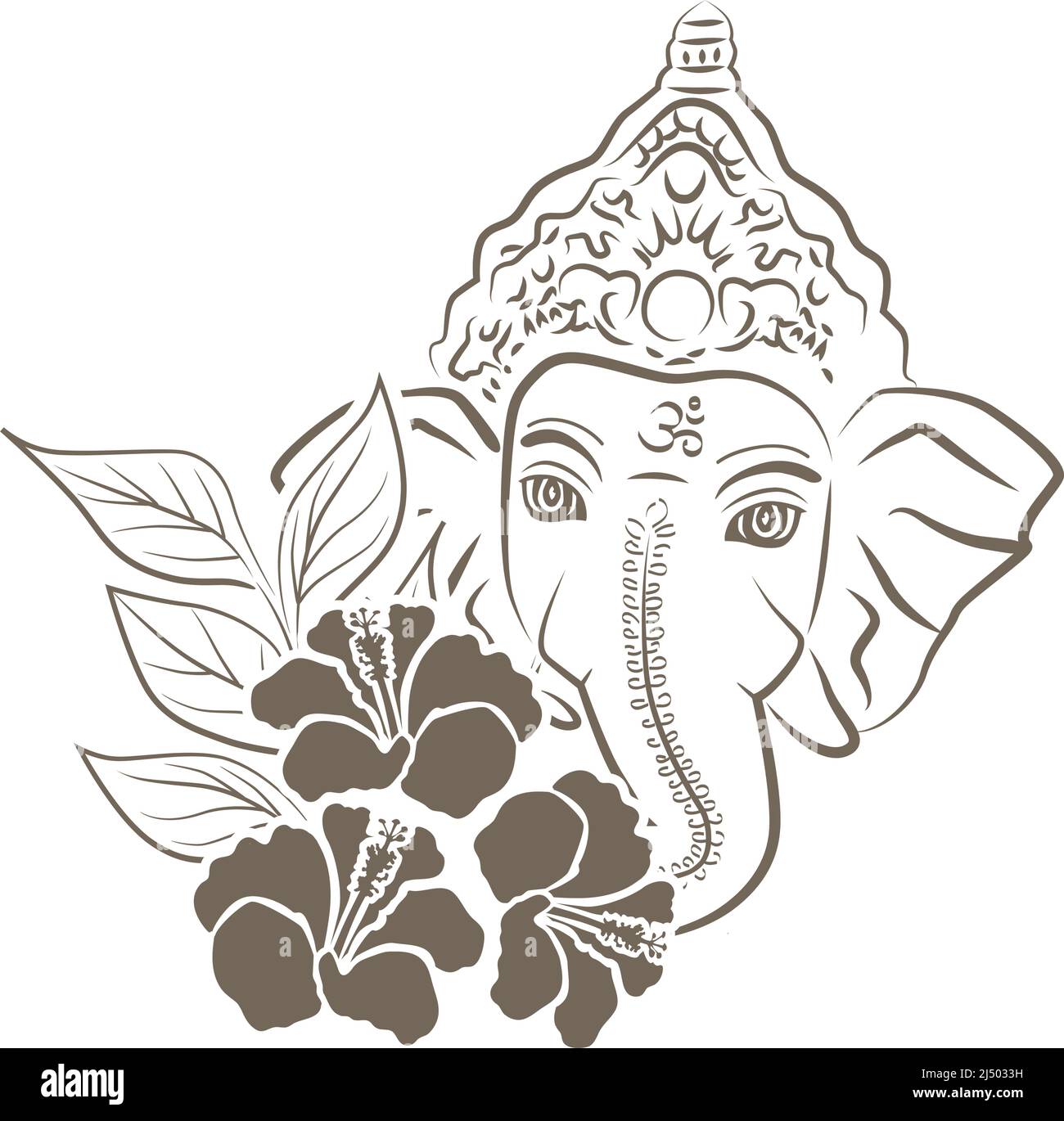 Lord Ganesha, vector Stock Vector Image & Art - Alamy