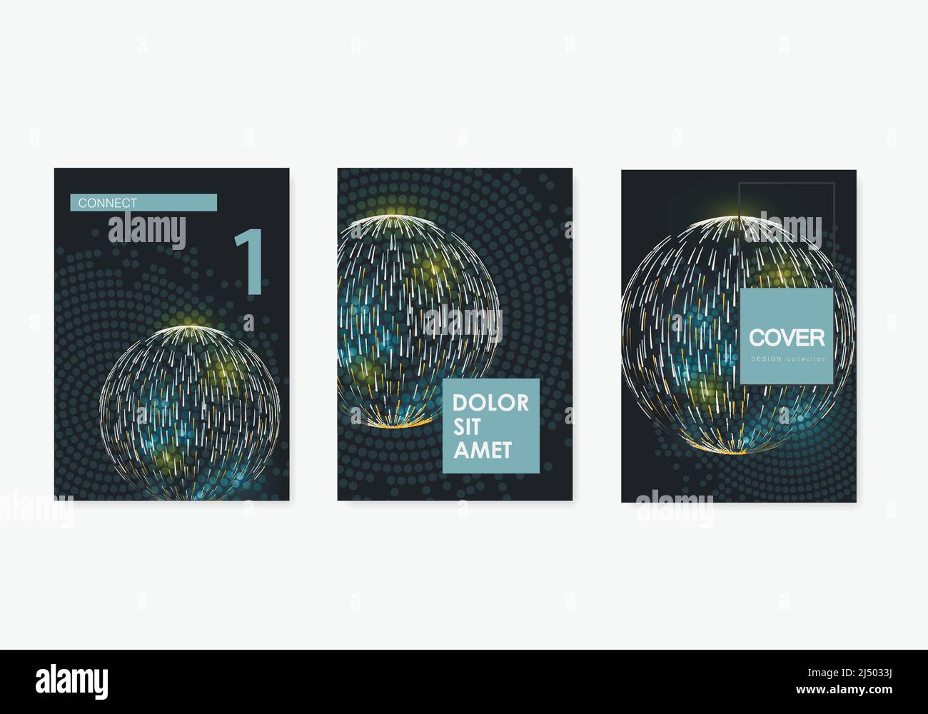 Vector cover template poster and flyer. Circle abstract brochure ...