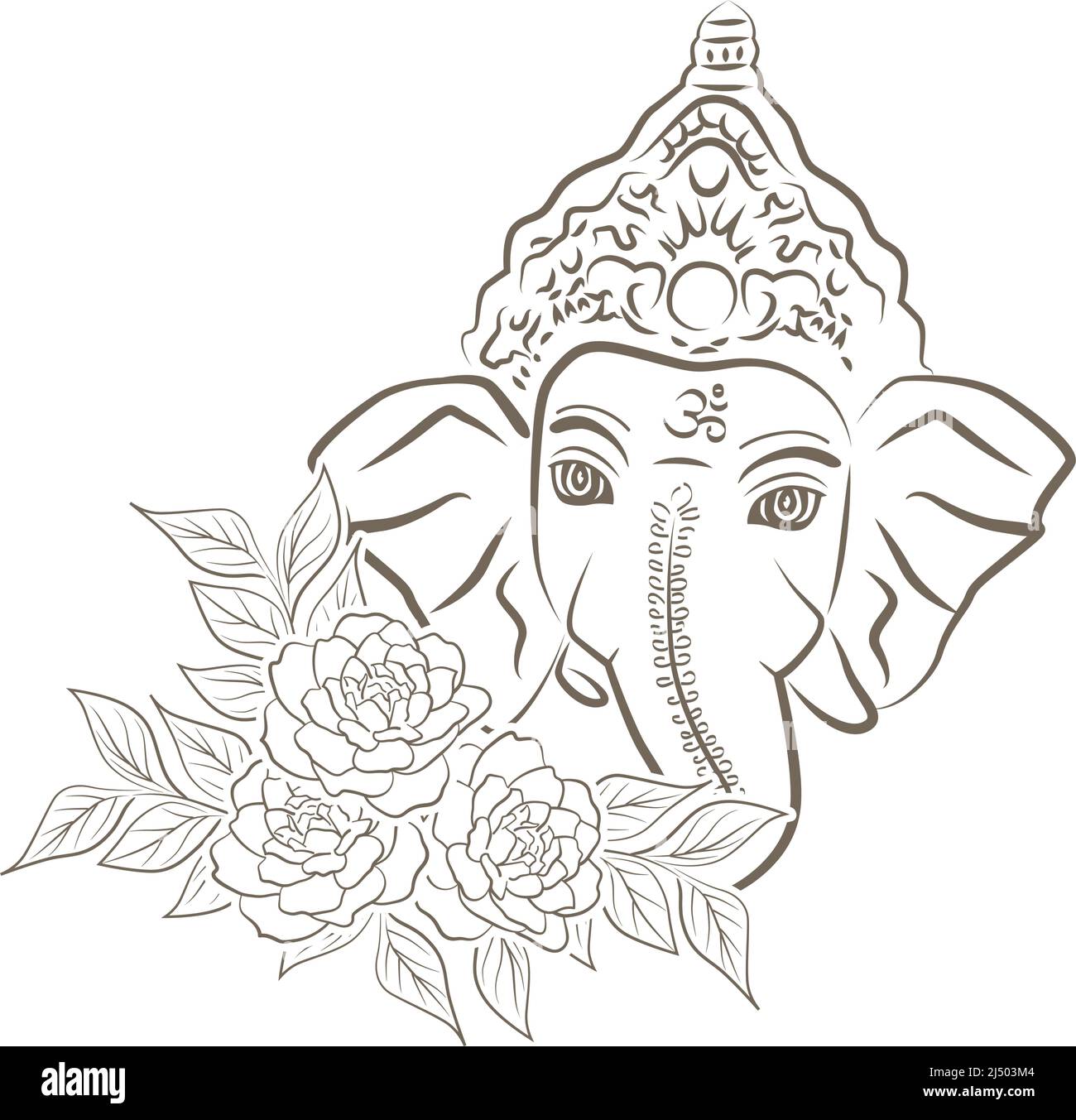 Lord Ganesha, vector Stock Vector