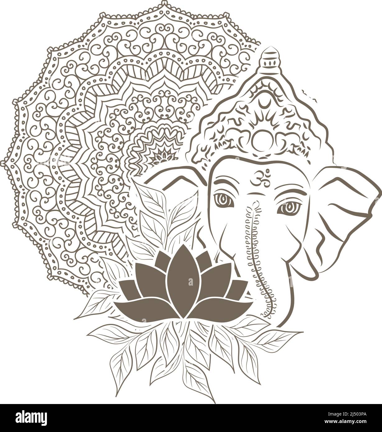 Lord Ganesha, vector Stock Vector