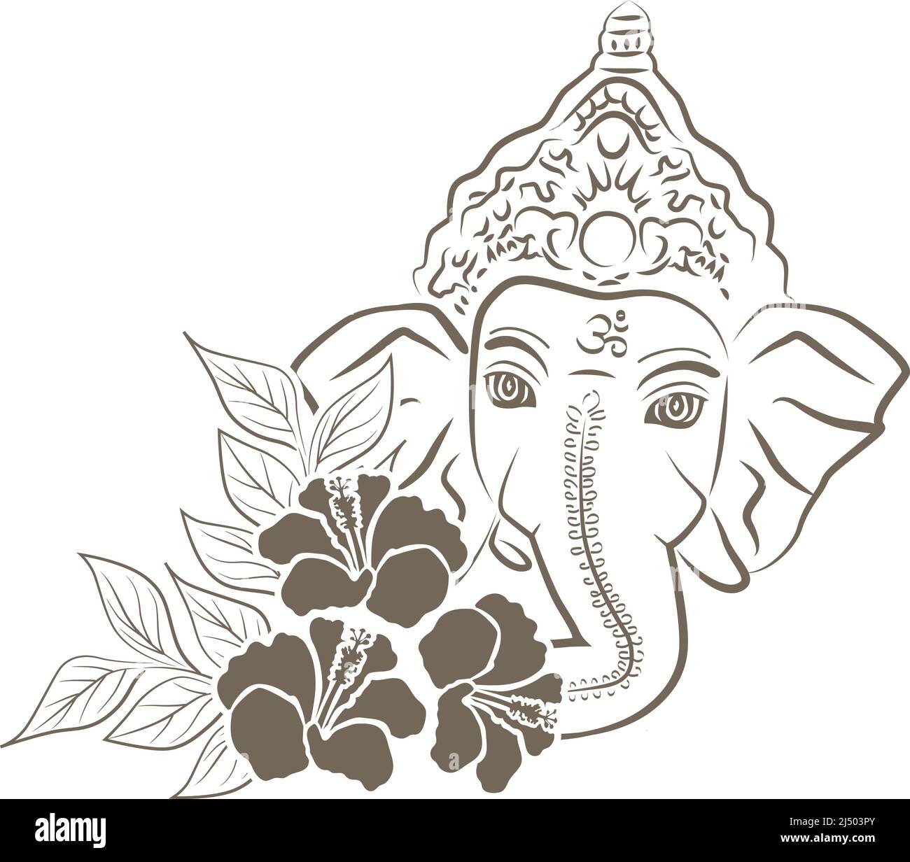 Lord Ganesha, vector Stock Vector