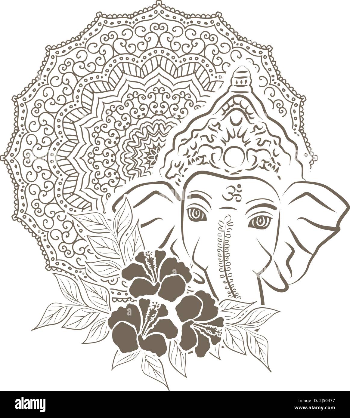 Lord Ganesha, vector Stock Vector