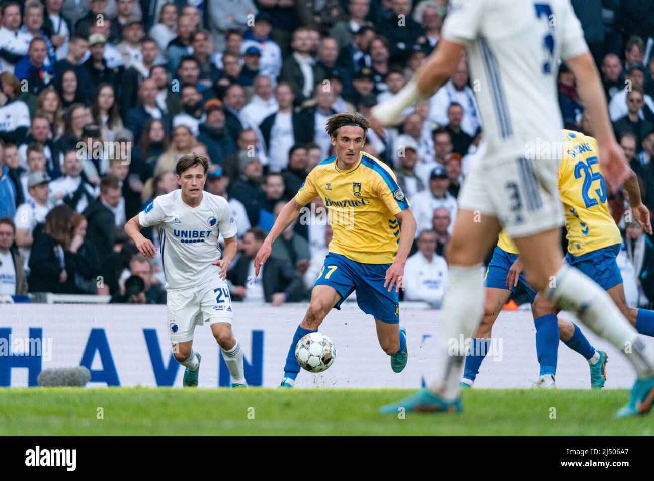 Copenhagen, Denmark. 18th Apr, 2022. Christian Friedrich (37) of Broendby IF seen during the 3F Superliga match between FC Copenhagen and Broendby IF at Parken in Copenhagen. (Photo Credit: Gonzales Photo/Alamy Live News Stock Photo