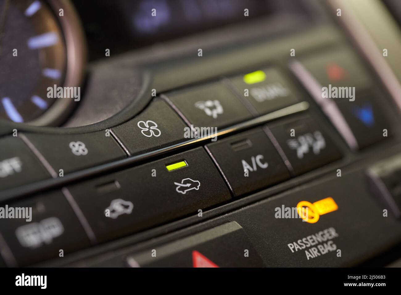 Air conditioning buttons of a car Stock Photo Alamy
