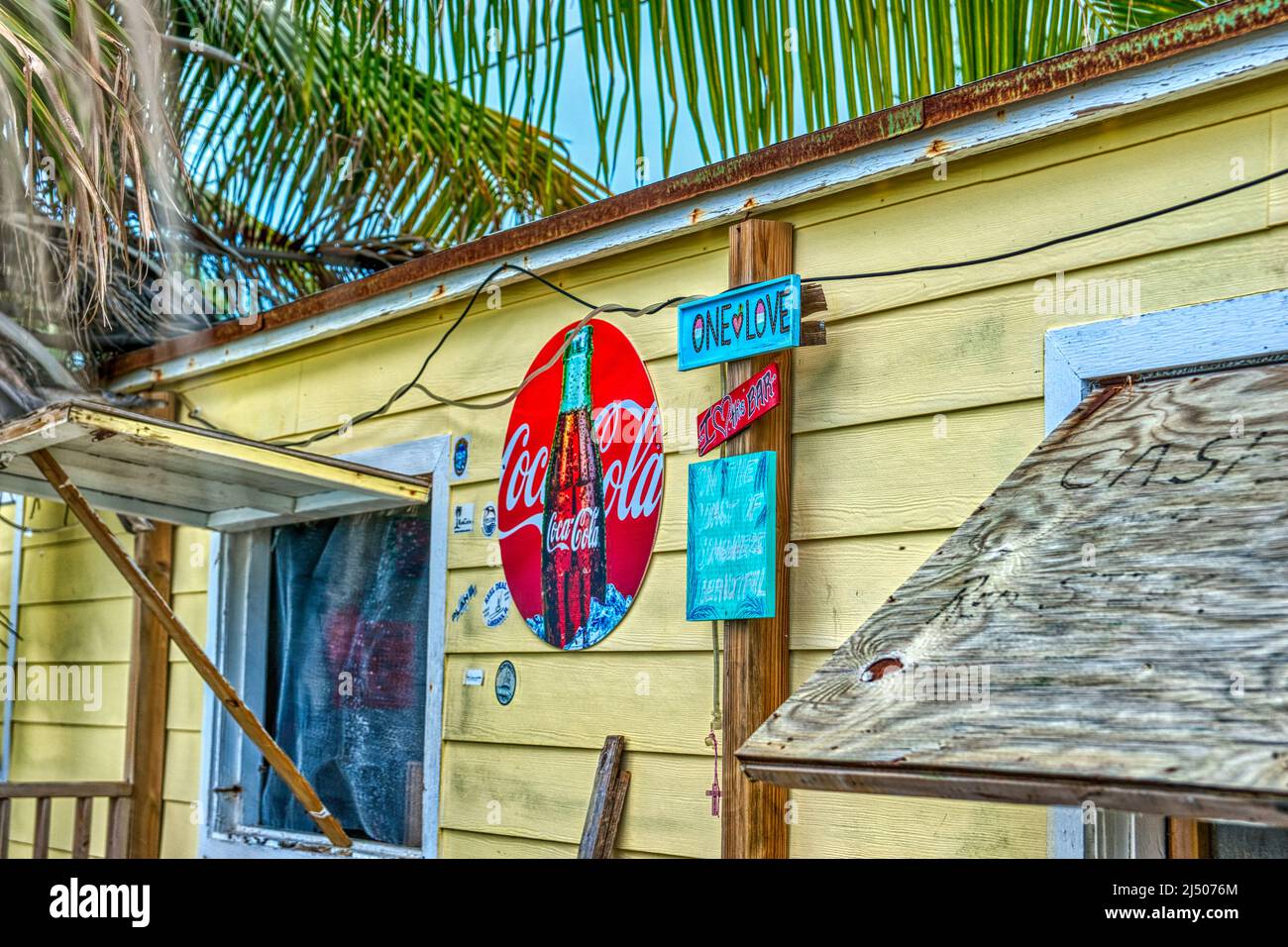 A native Bahamian seafood restaurant on the beach at Bimini in the
