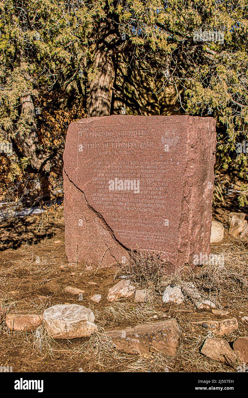 The Colorado Volunteers Monument on the site of the Battle of Glorieta