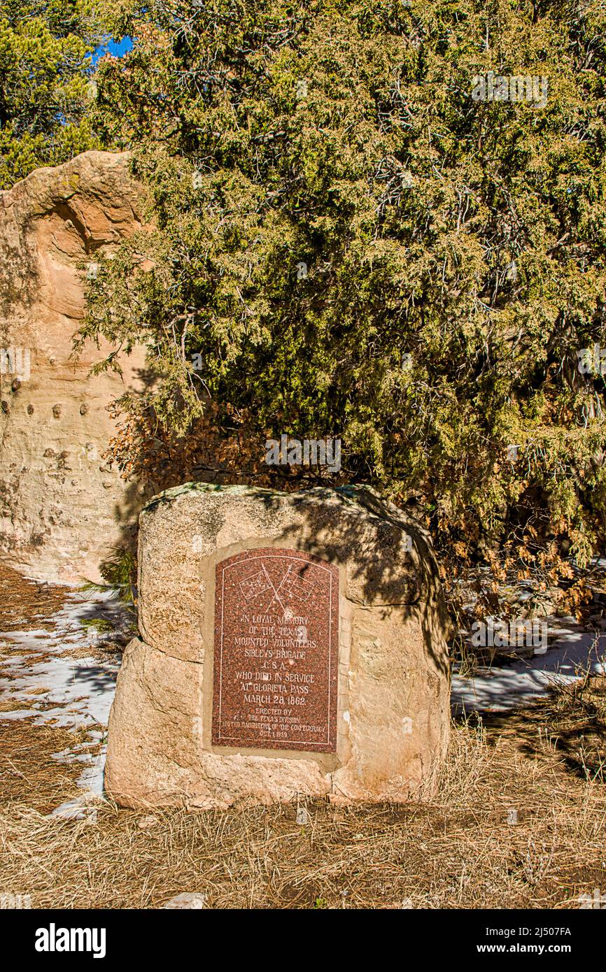 The Texas Mounted Volunteers Monument on the site of the Battle of