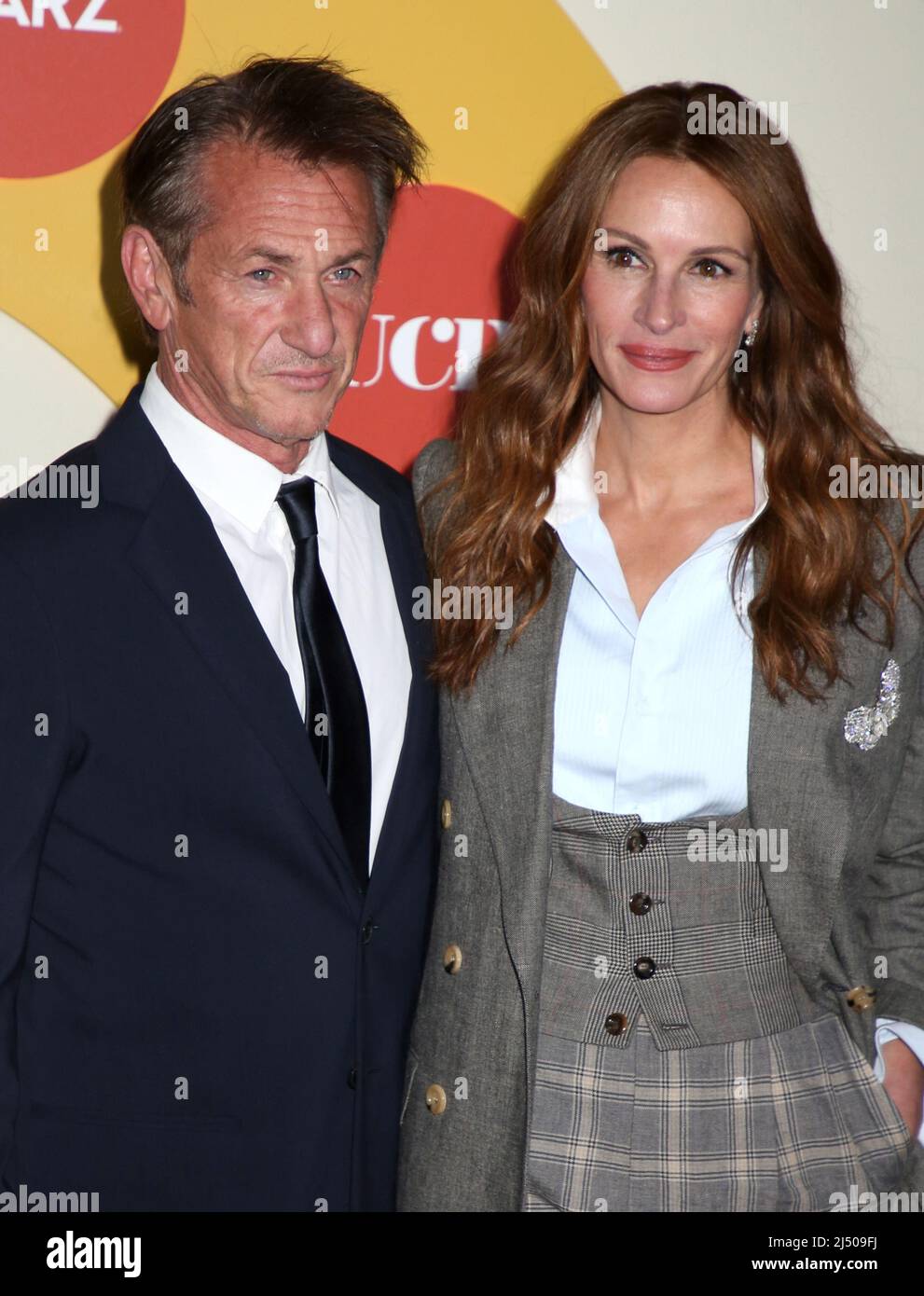 Sean Penn and Julia Roberts attending the 'Gaslit' New York Premiere