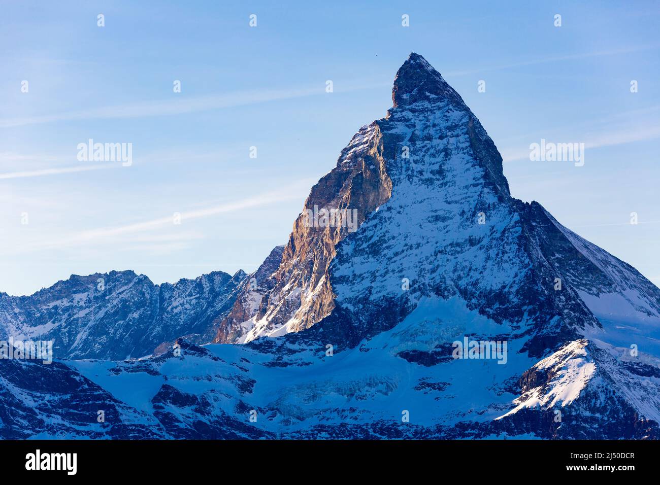 Stunning view of Matterhorn mountain in Swiss Alps Stock Photo - Alamy