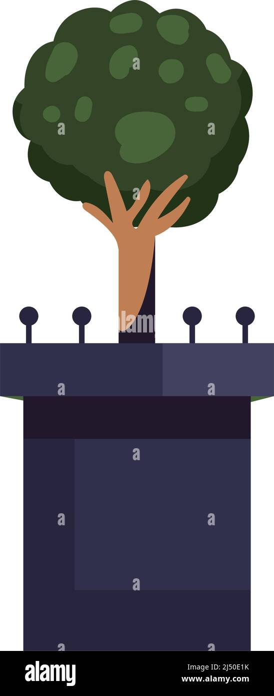 flat cute tree illustration Stock Vector Image & Art - Alamy