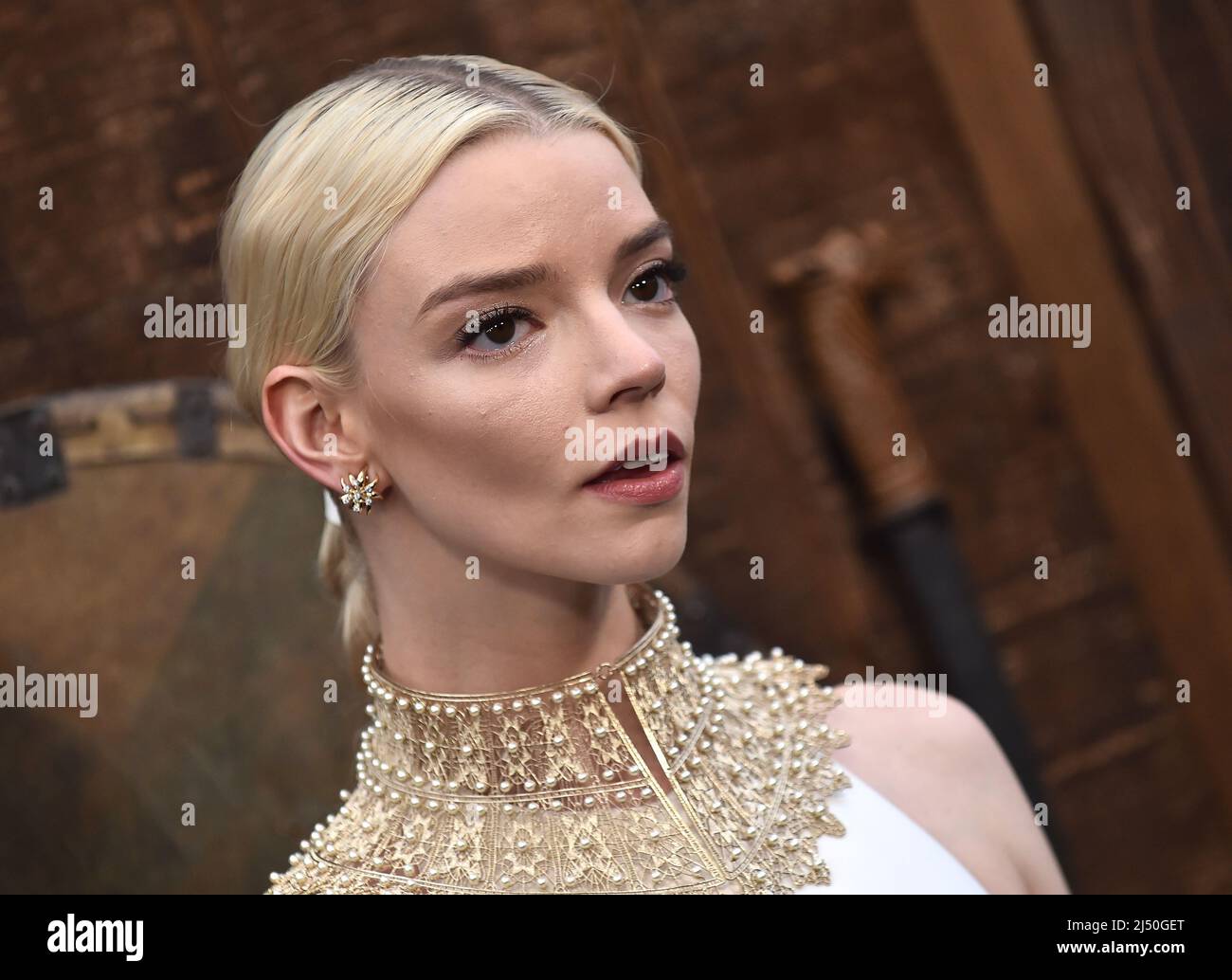 Anya Taylor-Joy arriving to "The Northman" L.A. premiere held at the