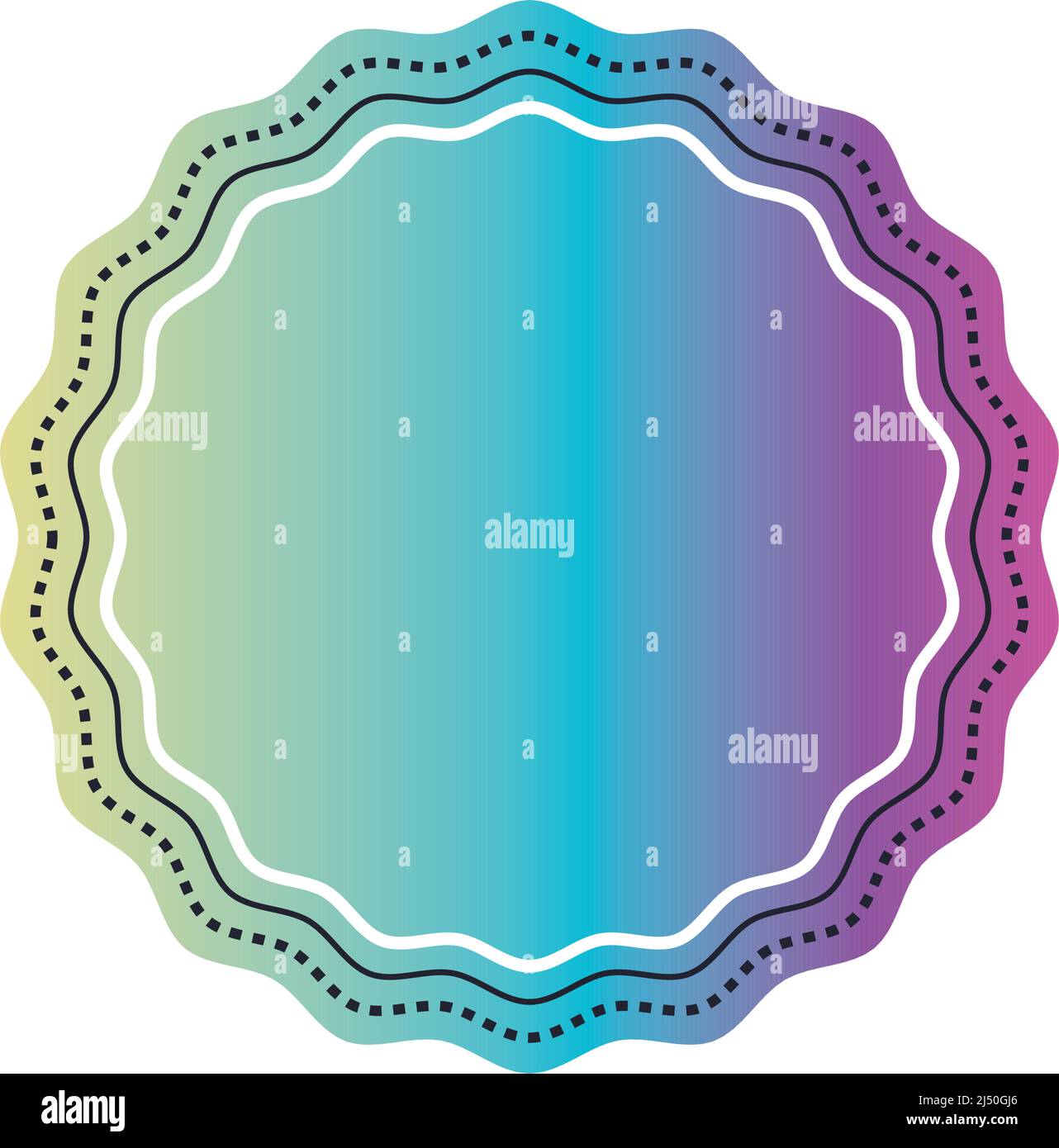 flat holographic seal illustration Stock Vector Image & Art - Alamy