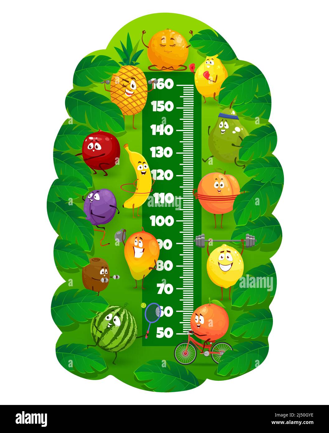 Kid growing measuring with ruler Stock Photo - Alamy