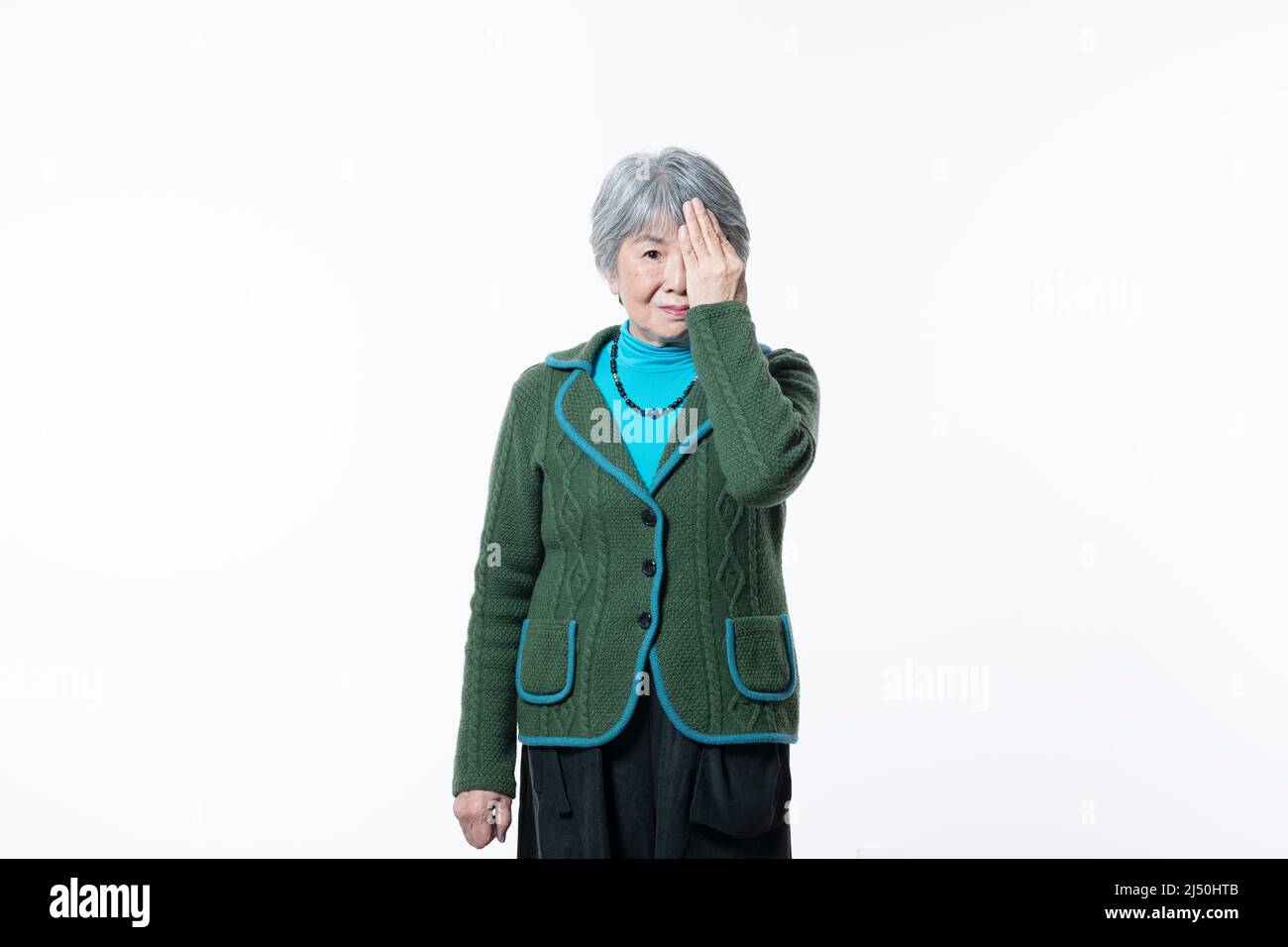 Portrait of Elderly Woman Stock Photo