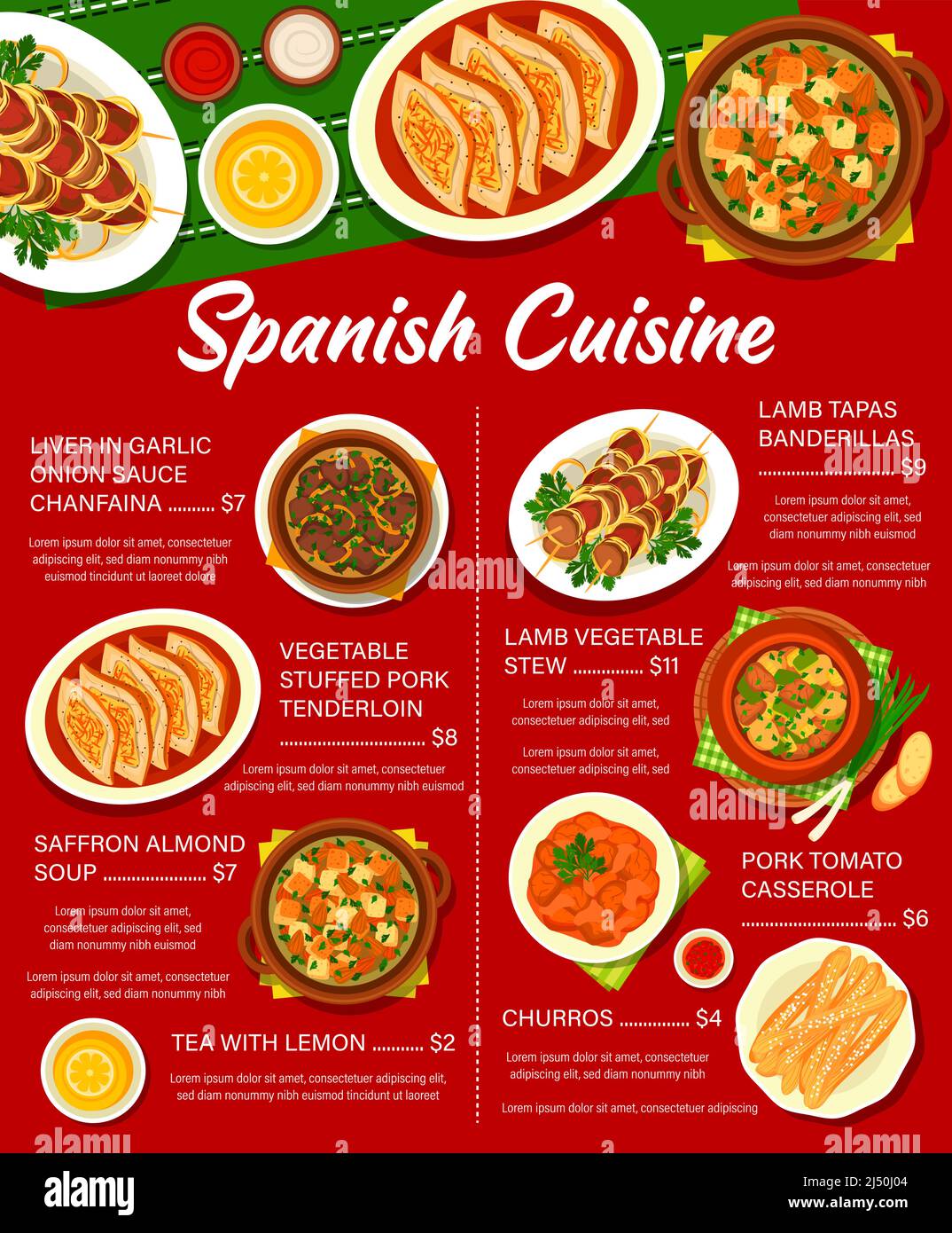 Traditional Spanish Dinner