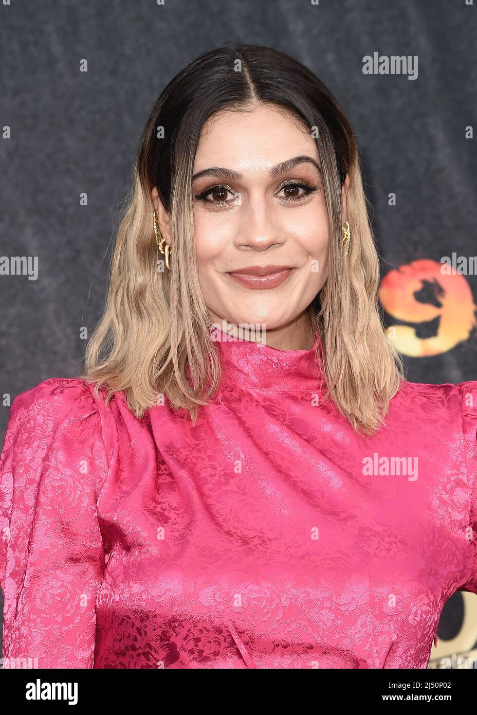 Vanessa Giselle walking on the red carpet at FX's "Mayans M.C." season