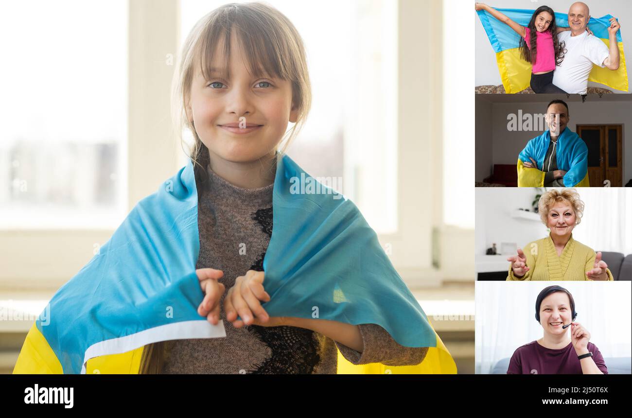 laptop, ukraine, video chats. video conference Stock Photo Alamy