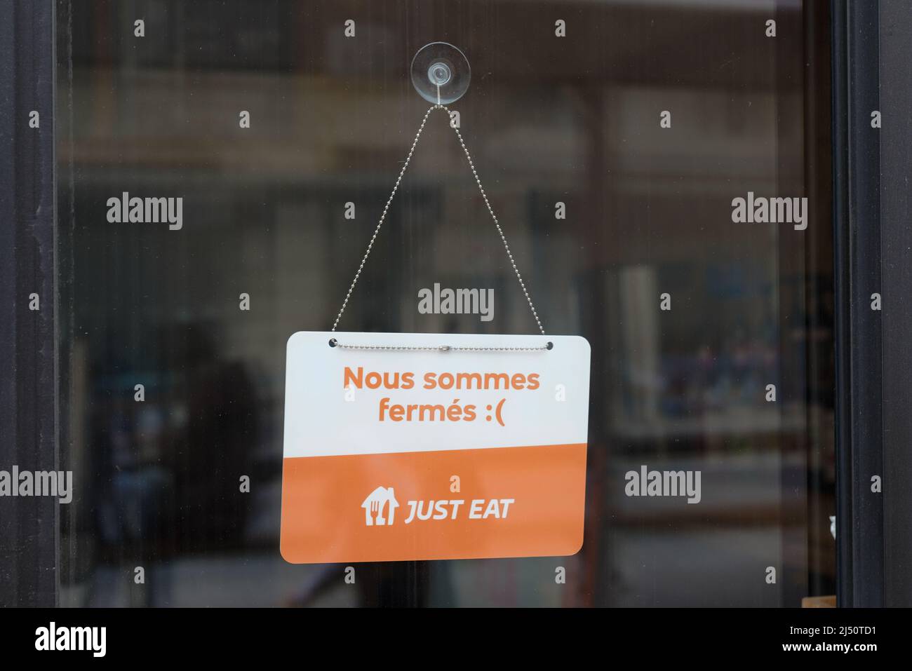 Bordeaux , Aquitaine France - 03 20 2022 : just eat sign brand and ...