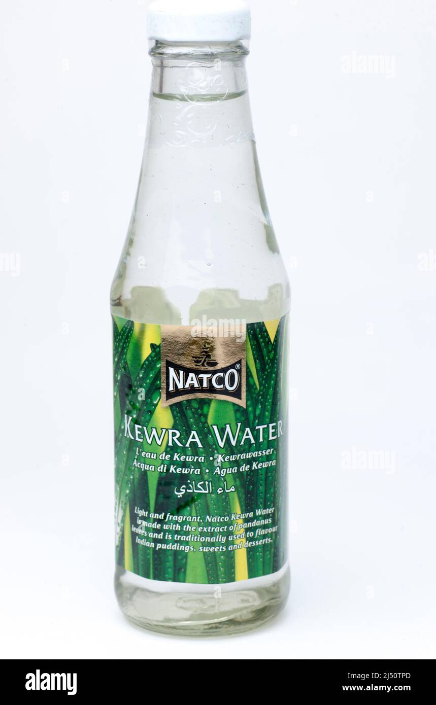 Bottle of Natco Kewra Water Stock Photo
