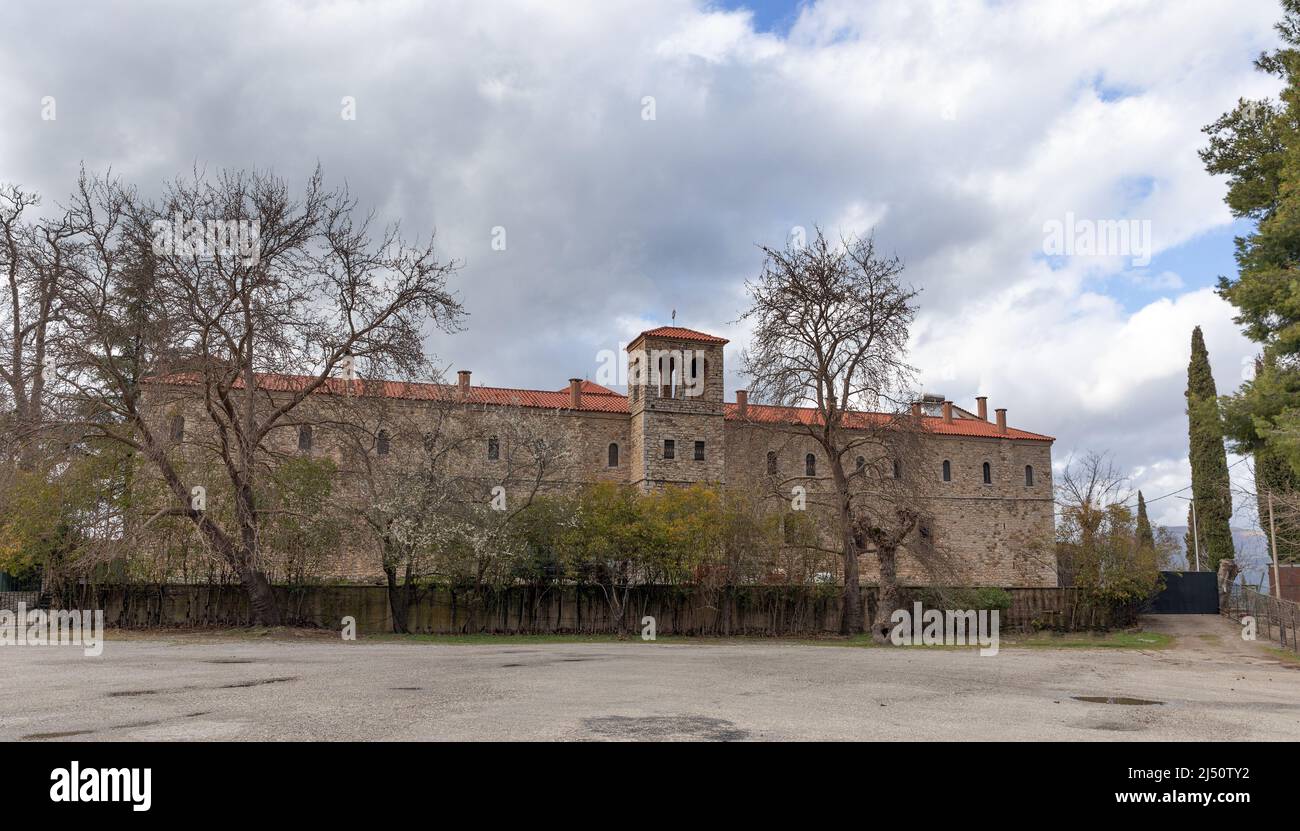 Agia Lavra (Holy Lavra) monastery near Kalavryta, Achaea, Greece. Stock Photo