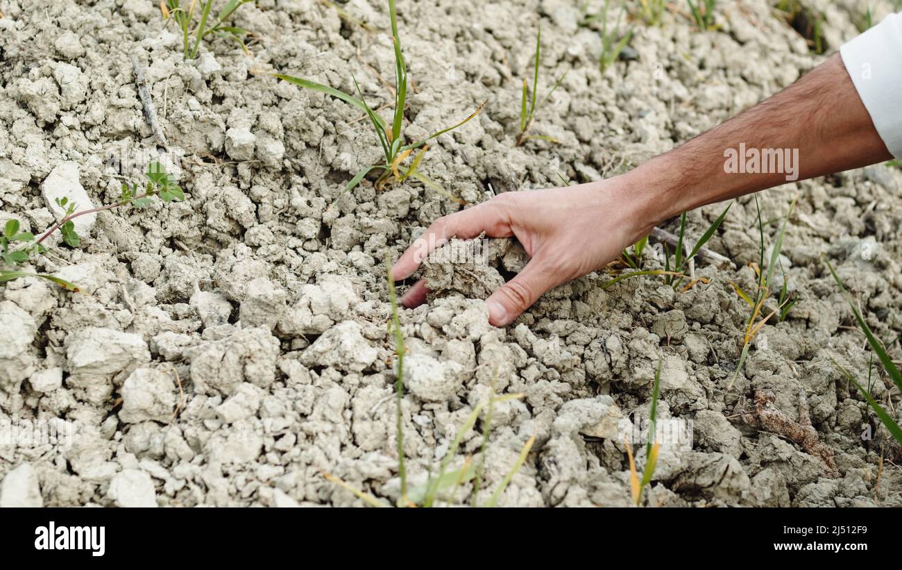 Land drought. Consequence of climate change Stock Photo