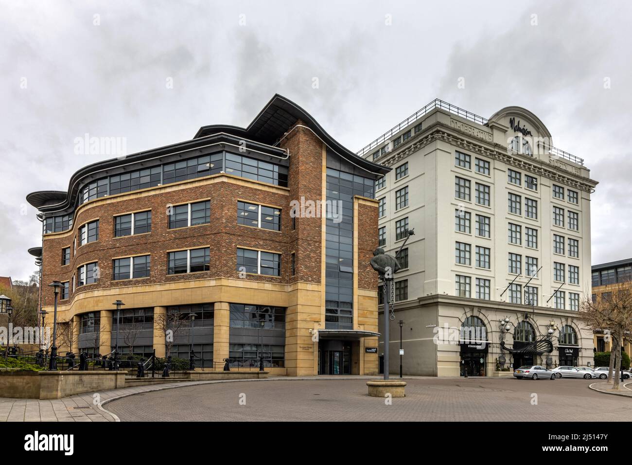 Sandgate House and Malmaison Hotel on the quayside in Newcastle upon