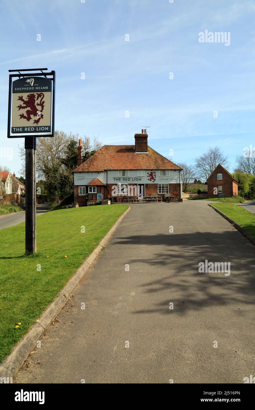 The Red Lion public house on Charing Heath Road, Charing Heath, Ashford