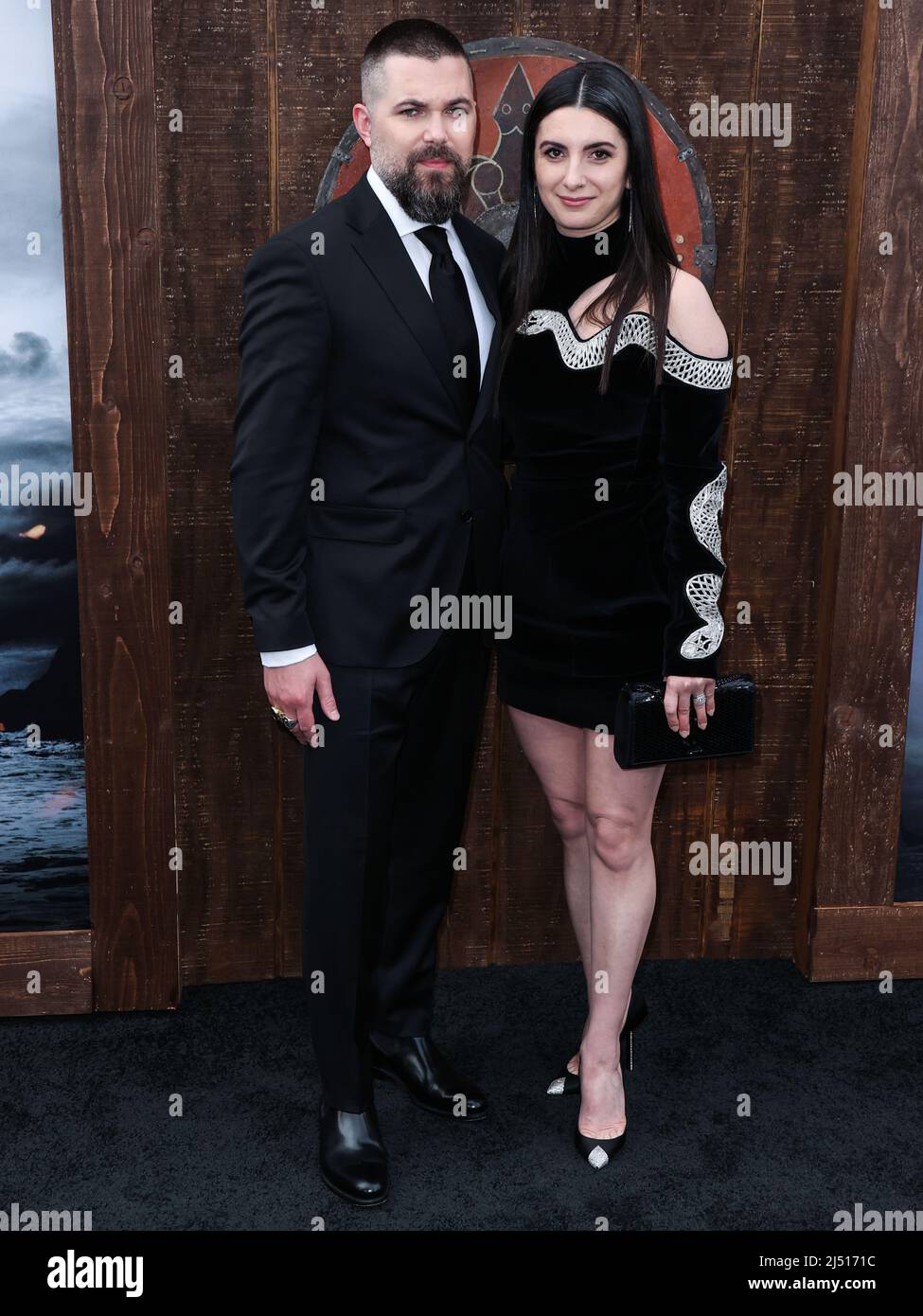 American film director Robert Eggers and wife Alexandra Shaker arrive at the Los Angeles Premiere Of Focus Features' 'The Northman' held at the TCL Chinese Theatre IMAX on April 18, 2022 in Hollywood, Los Angeles, California, United States. Photo by Xavier Collin/Image Press Agency/ABACAPRESS.COM Stock Photo