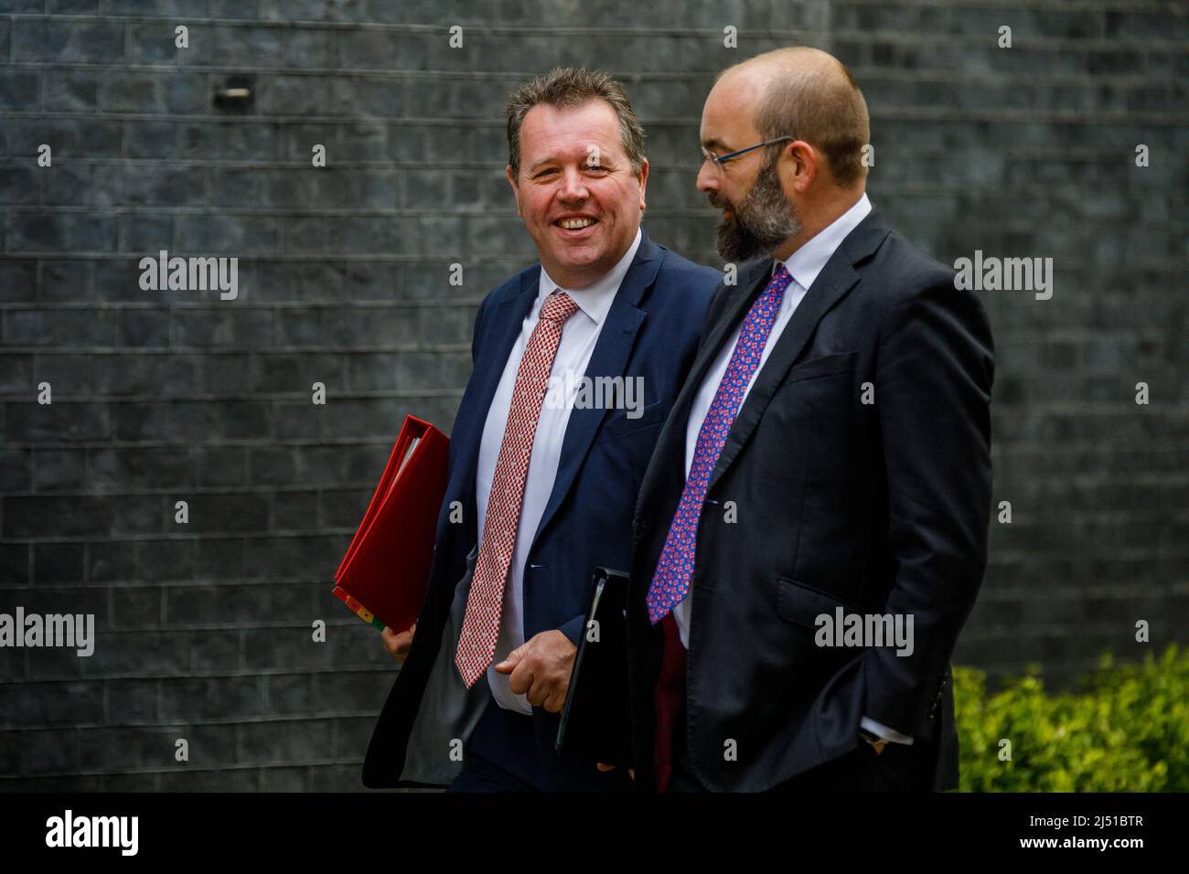 Downing St. London, UK. 19th April 2022.The Rt Hon Mark Spencer MP Lord ...