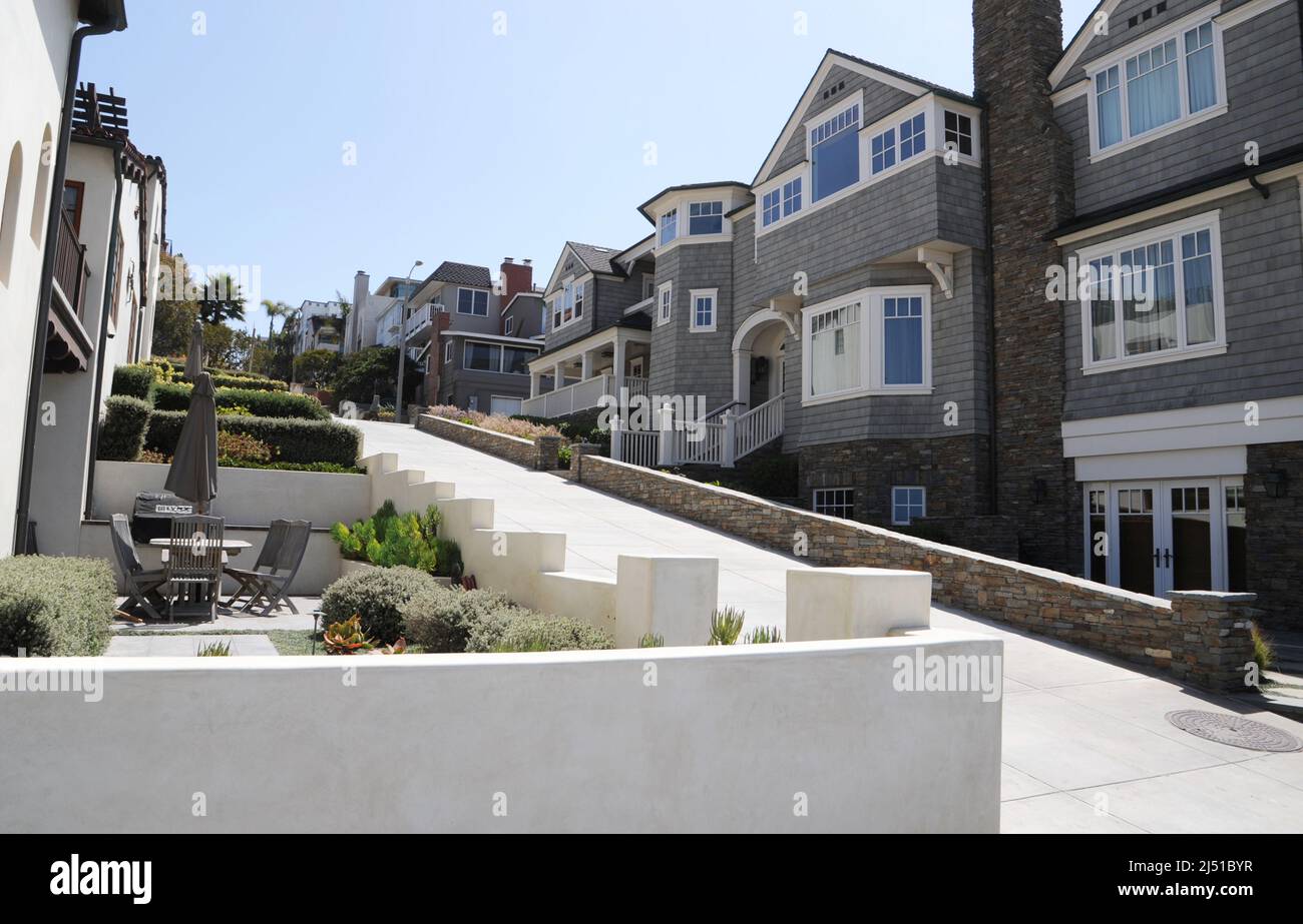 Residential Properties, Manhattan Beach, California, USA Stock Photo
