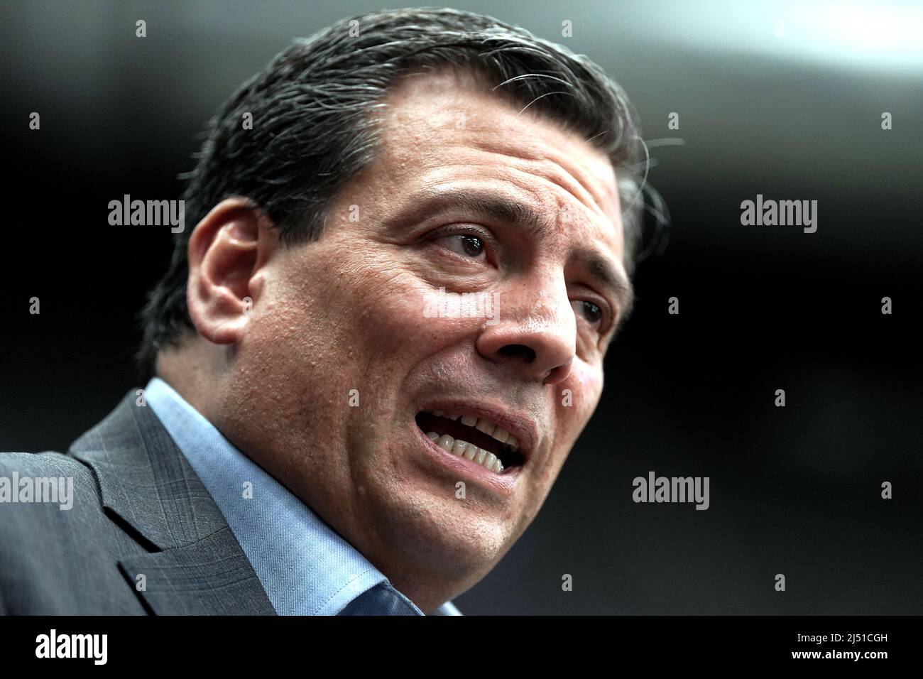 World Boxing Council president Mauricio Sulaiman during an open workout at BOXPARK Wembley, London. Picture date: Tuesday April 19, 2022. Stock Photo