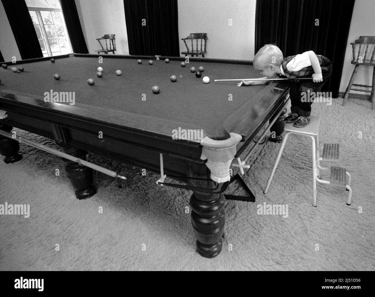 Young snooker player Stock Photo