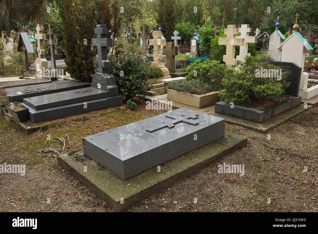 Grave of Russian admiral Mikhail Kedrov (18781945) at the Russian Cemetery in SainteGeneviève