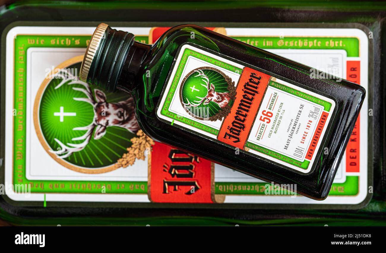 Jagermeister label hi-res stock photography and images - Alamy