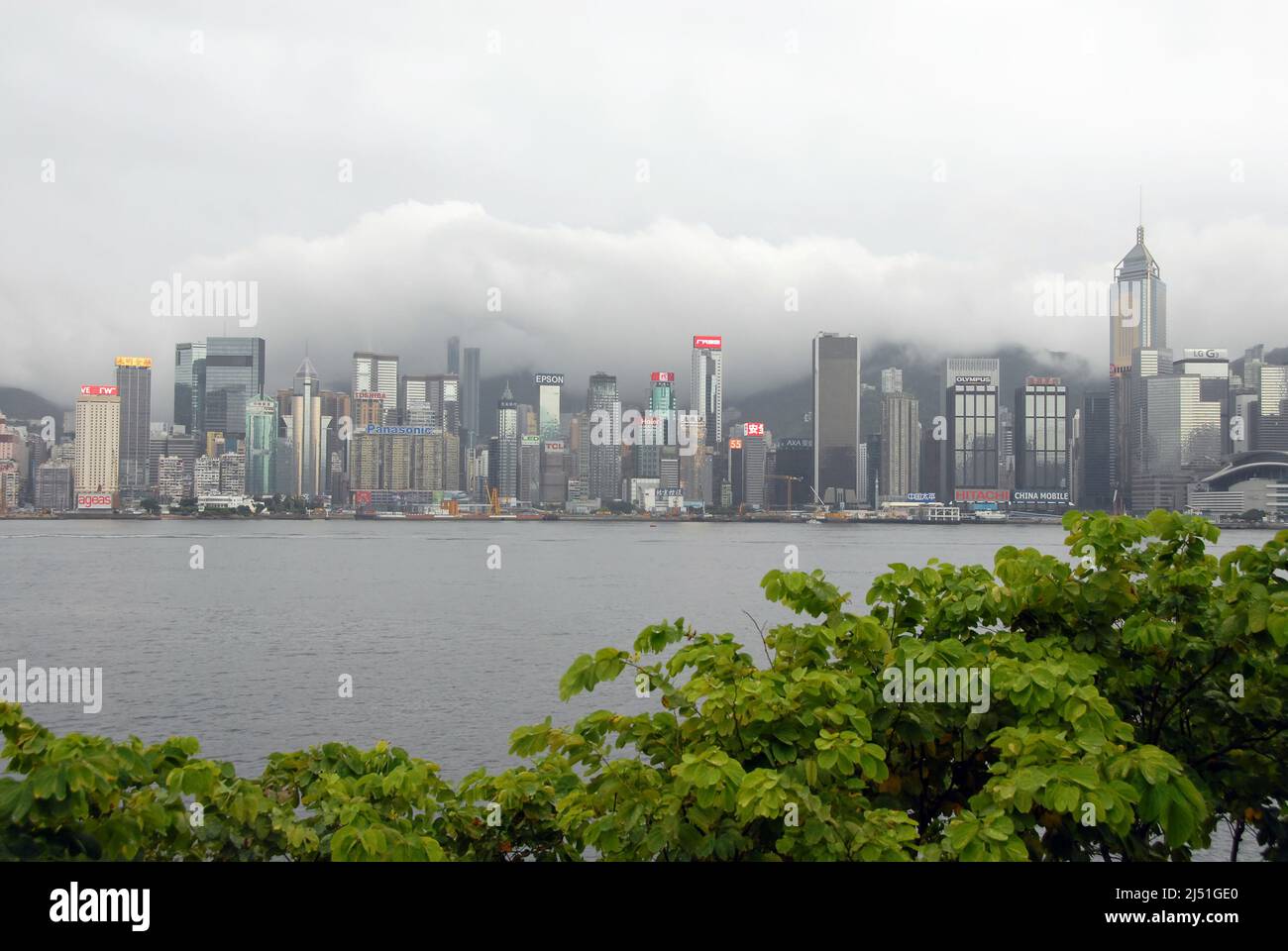 Victoria Harbour, Hong Kong, China: View across Victoria Harbour
