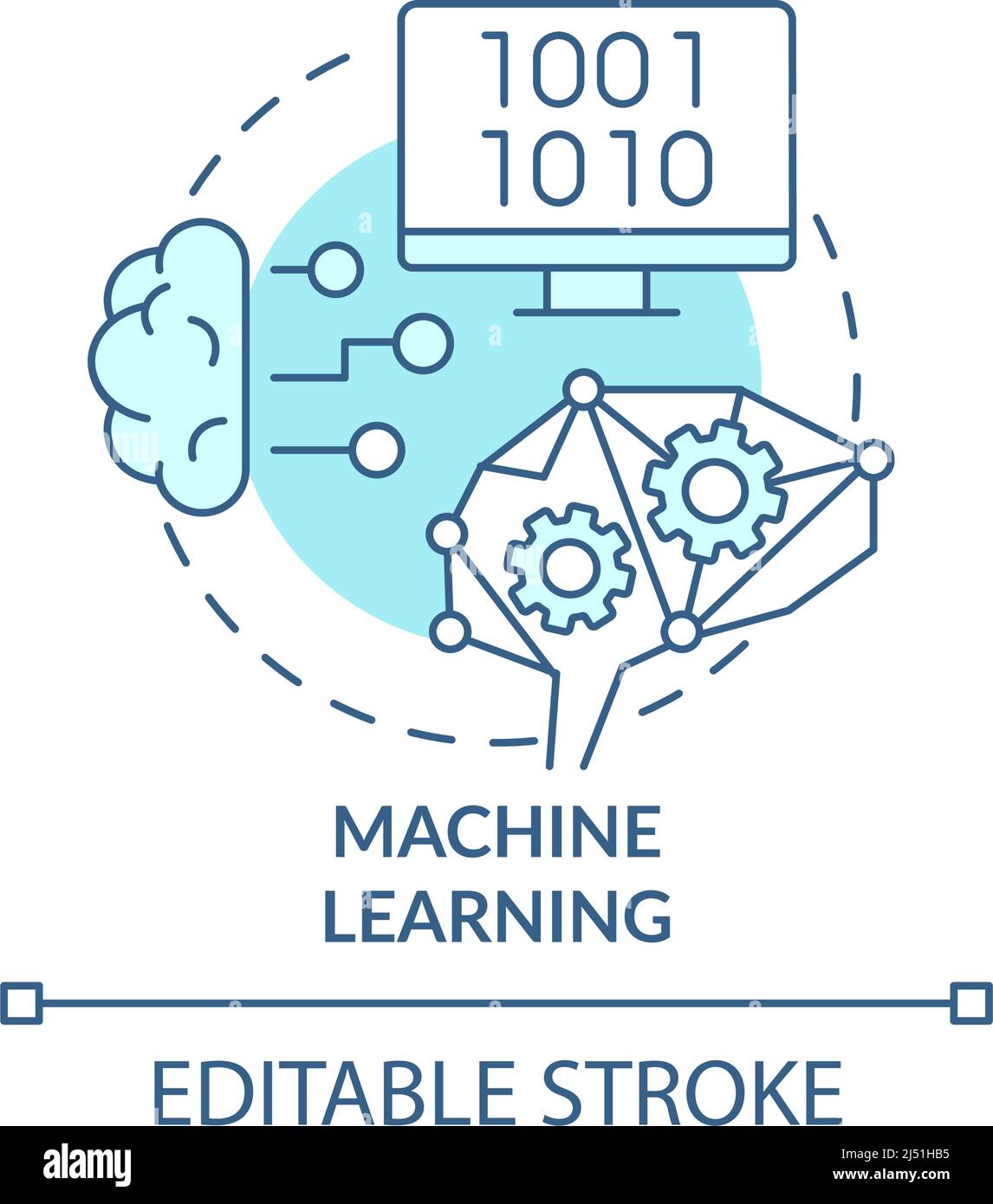 Machine learning blue round hi-res stock photography and images - Alamy