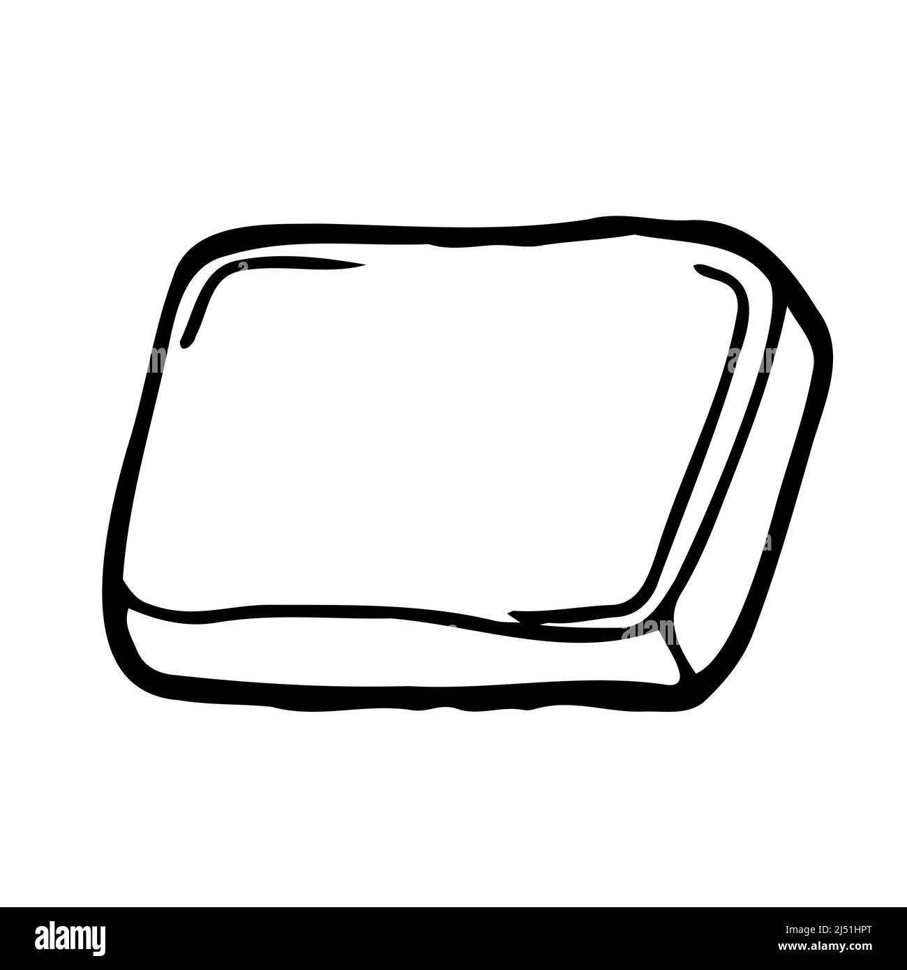 Eraser stationary vector drawings, cartoon vector, line art Stock