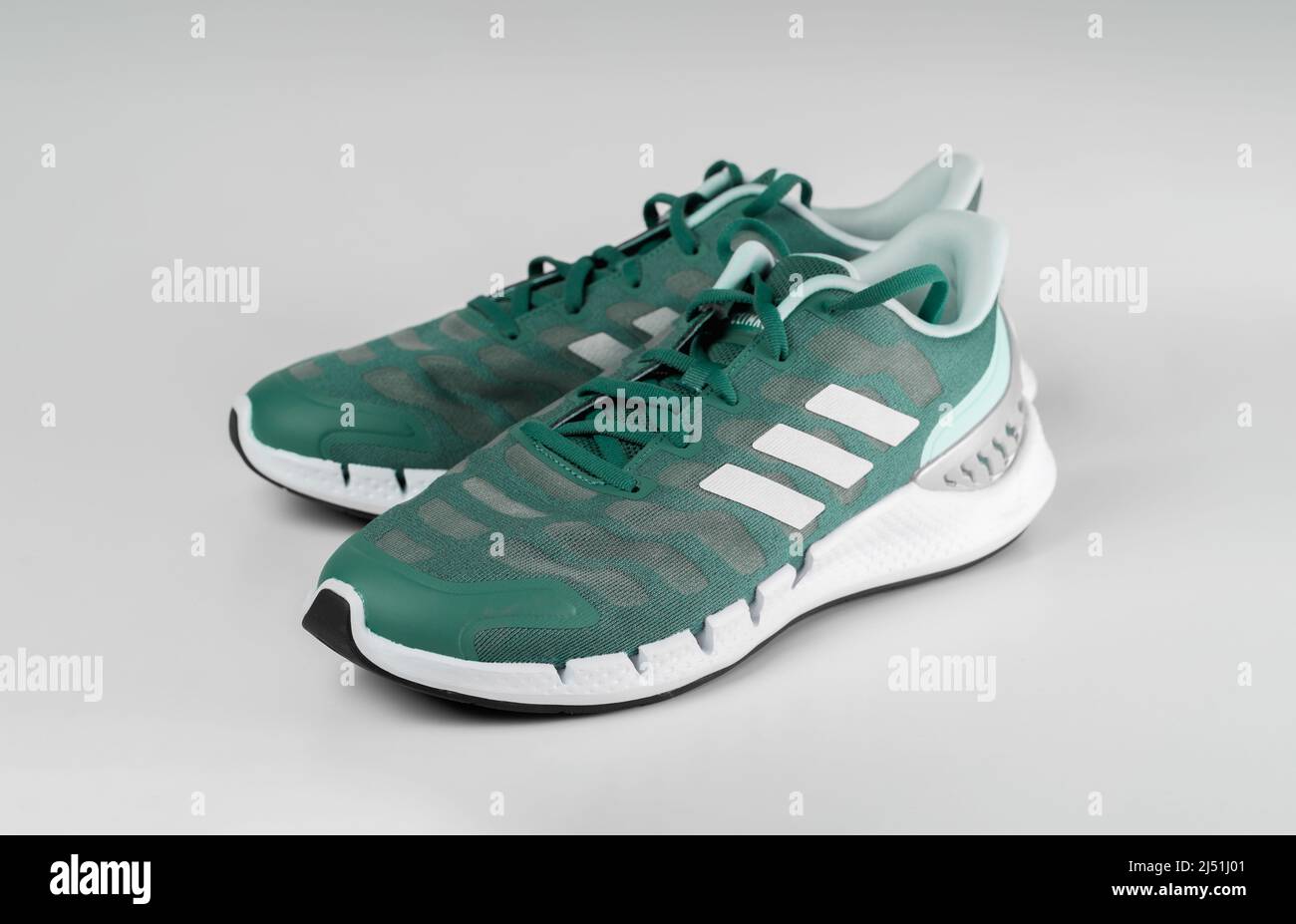 LONDON, UK APRIL 19, 2022: Adidas Sport shoe. Fashionable stylish casual shoes. Trendy sport footwear. Fashionable pair of snea Stock Photo - Alamy