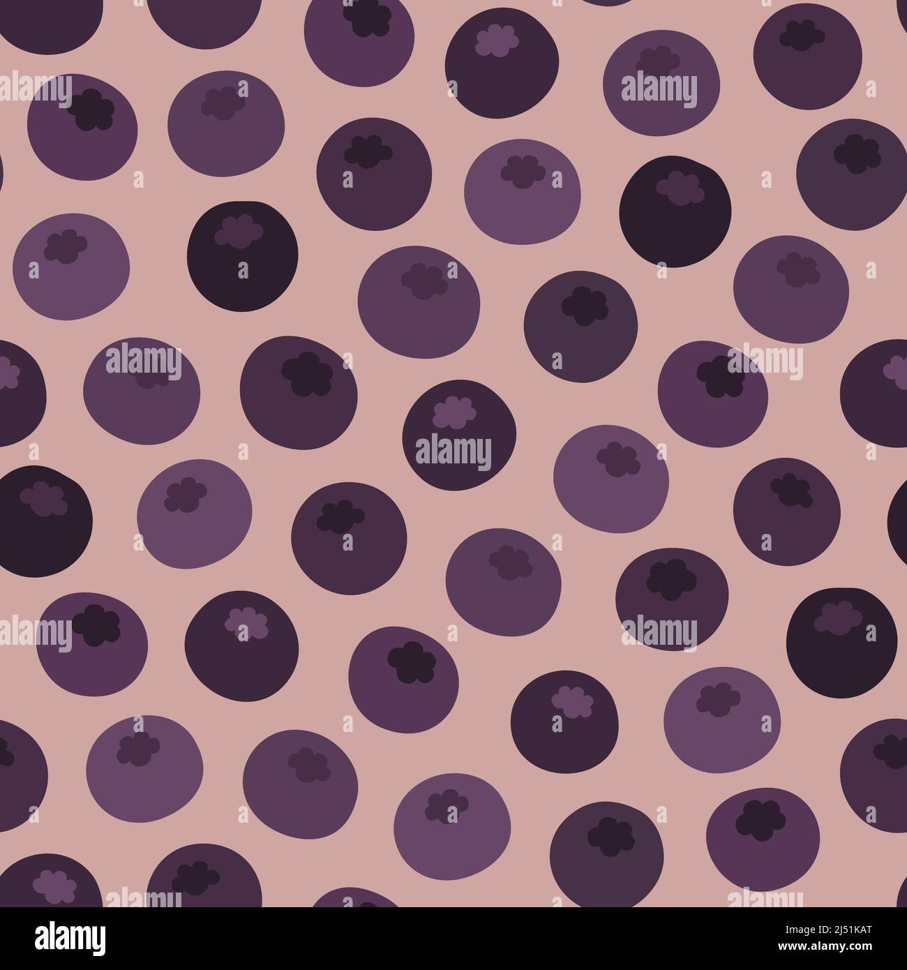 Blueberry pattern Stock Vector
