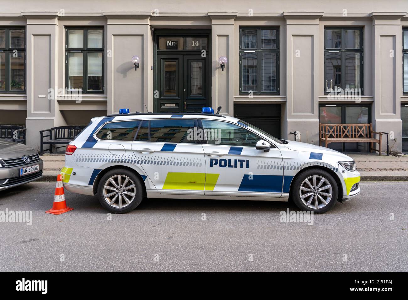 Police Car in Copenhagen, Denmark Stock Photo Alamy