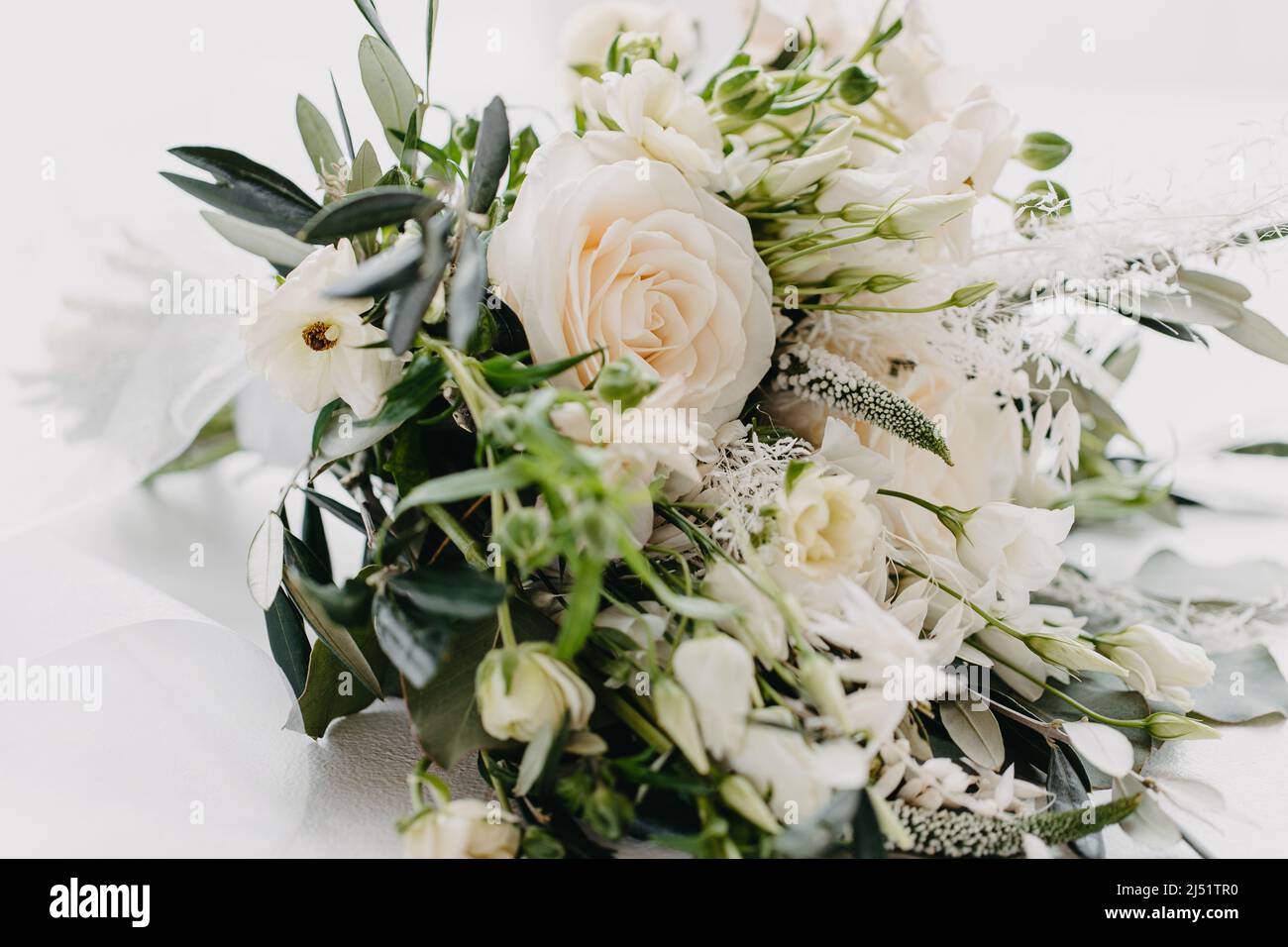 wedding bouquet on isolated white background Stock Photo - Alamy