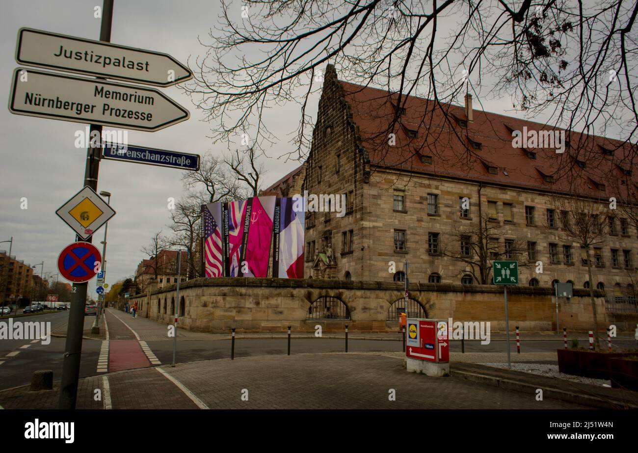 Memorium Nuremberg trials, Nuremberg, Germany Stock Photo