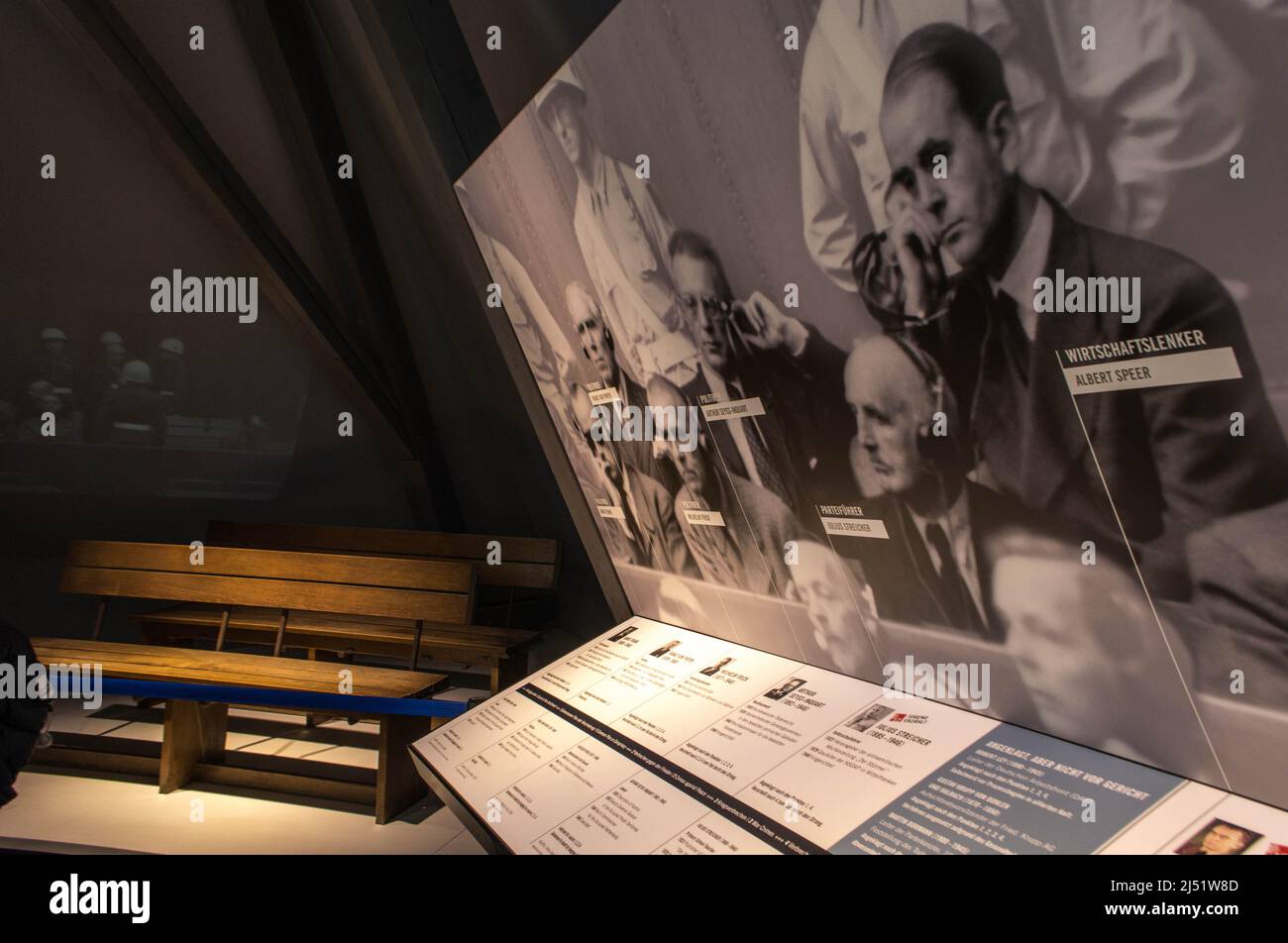 Albert Speer, Memorium Nuremberg trials, Nuremberg, Germany Stock Photo