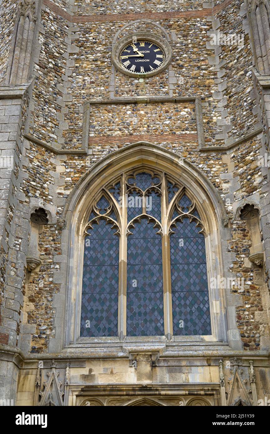 Detail Church Thaxted Essex Stock Photo