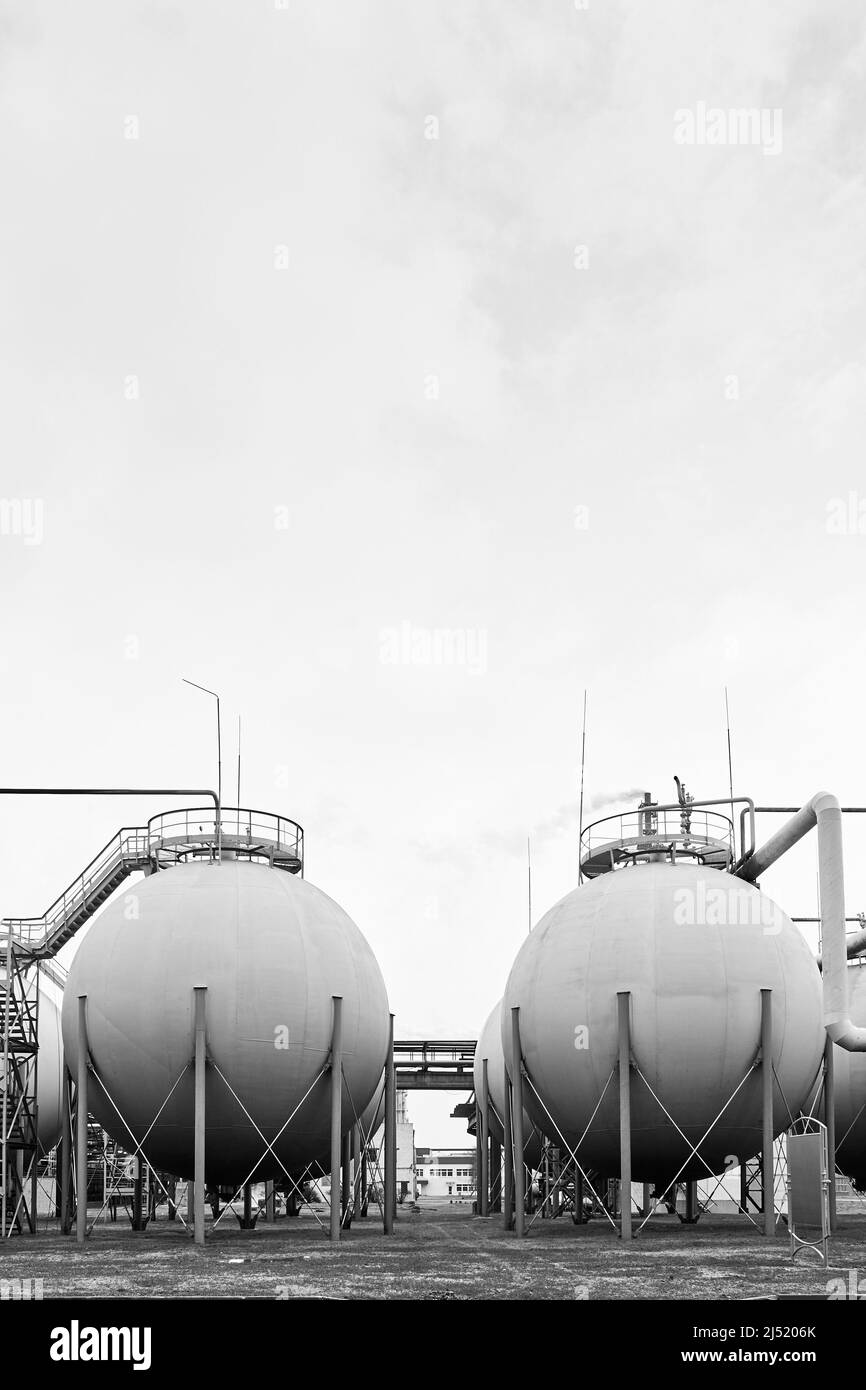 Spherical gas storage tank of chemical industry petrochemical plant