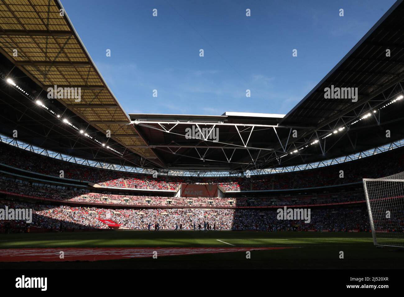 General view of Wembley Stadium during play - Manchester City v ...