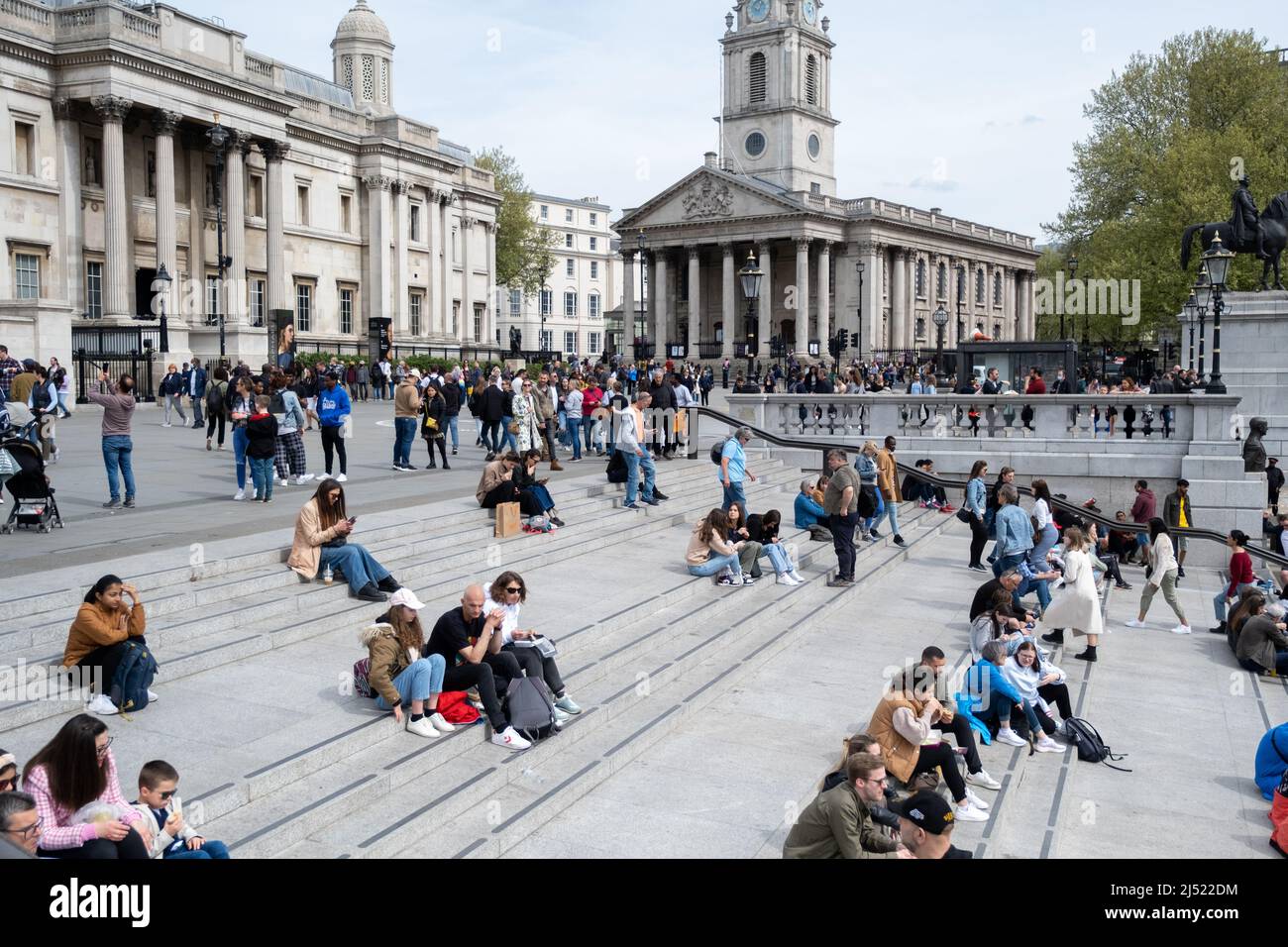 The National Gallery in London, England. Stock Photo