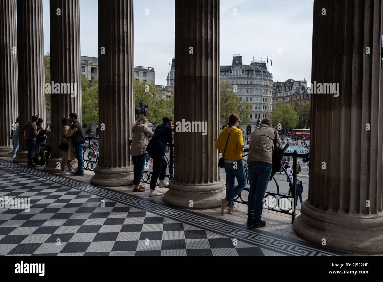 The National Gallery in London, England. Stock Photo