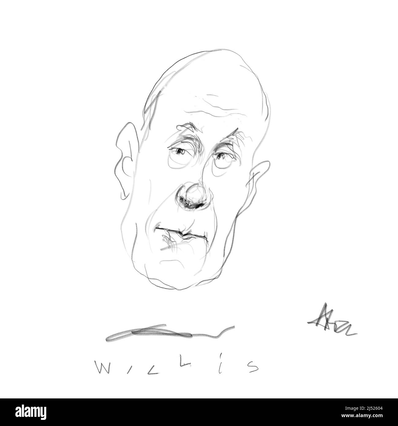 Portrait of the actoer Bruce Willis Stock Photo
