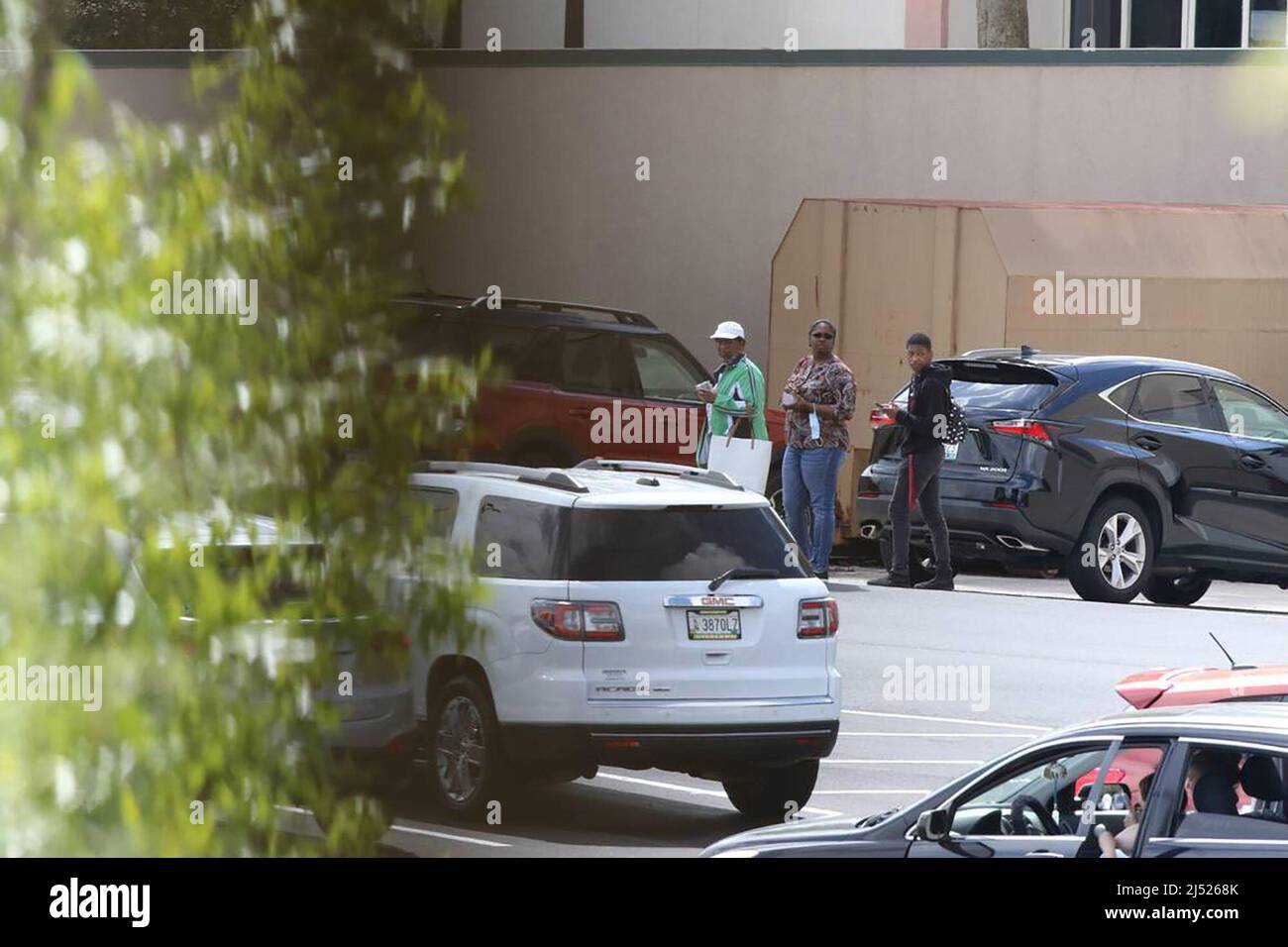 Scene outside Columbiana Centre mall after a shooting incident on Saturday April 16 2022 in Columbia South Carolina. Photo by Tracy Glantz The State TNS Sipa USA Stock Photo Alamy